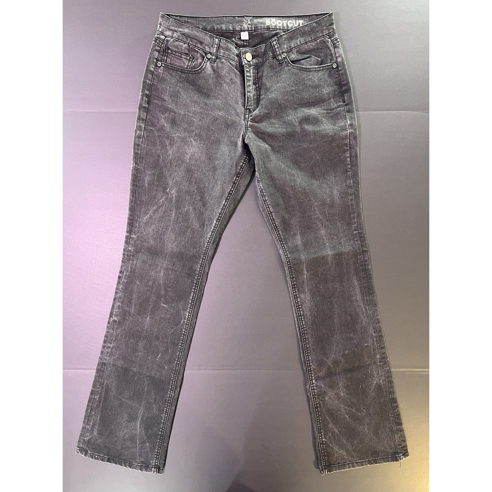 New York & Company Low Rise Bootcut Jeans Women's Size 8 Stretch Fit Y2K  Black